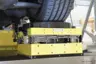 Wheel platforms of AB Dynamics' SPMM, equipped with multicomponent piezoelectric force sensors from Kistler