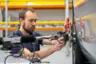 Car mounting on SPMM from AB Dynamics': precise sensor feedback to fix the neutral position is delivered by Kistler sensors.