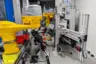 The vision inspection system inspects every part.