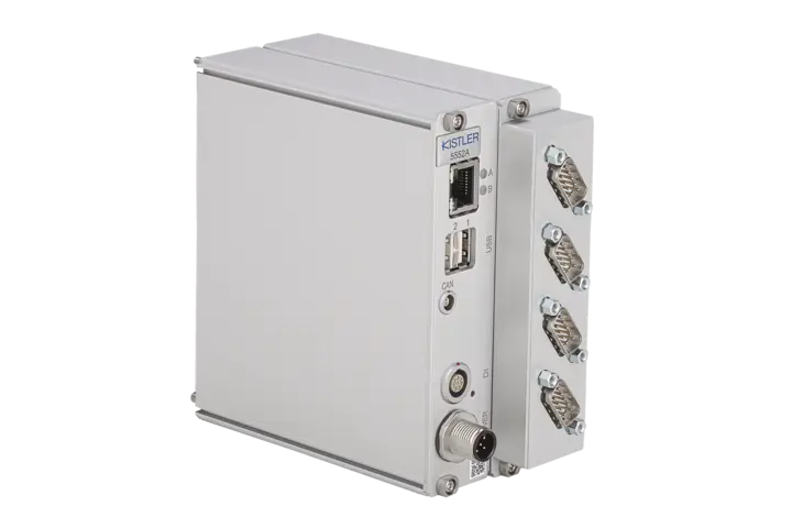 This Kistler controller 5552A with CAN interfaces makes the KiDAQ data acquisition system ideal for  automotive testing. 