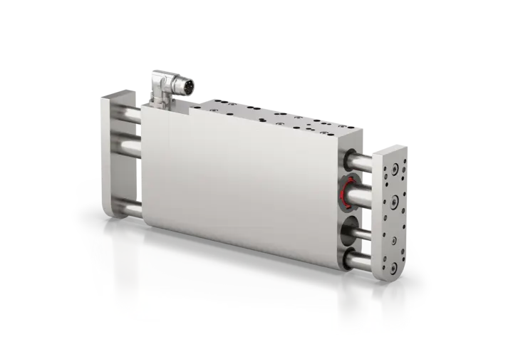 Kistler supplements the proven LinMot linear module Kistler supplements the LinMot linear module with piezoelectric force measurement technology and acceleration compensation.