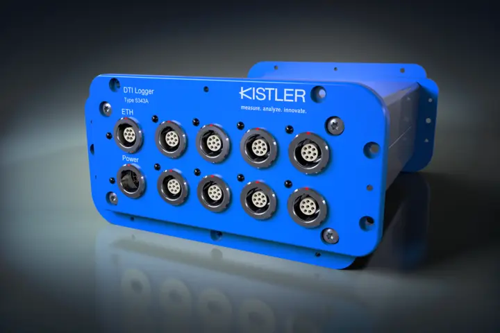 Up to 96 sensors can be connected to Kistler's new DTI logger.