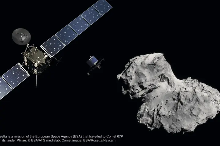 Rosetta space probe Philae 登陆器在“Churry“彗星上登陆