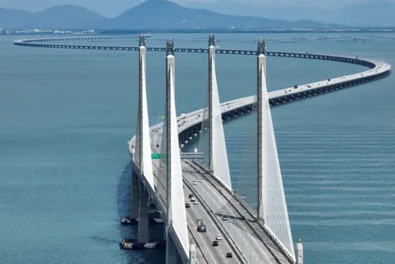 The Penang Second Bridge works with our Weigh In Motion The iconic Penang Second Bridge is equipped with a Weigh In Motion system from Kistler since 2022.