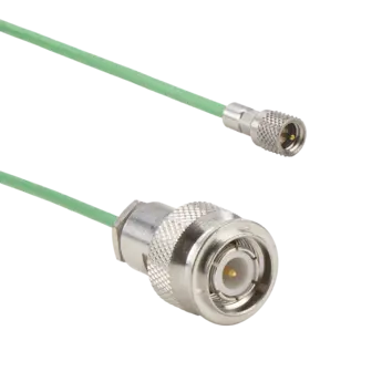 Connection cable for piezoelectric sensors, KIAG 10-32 pos. to TNC pos., 1 m