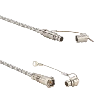 Cables 1642A for distance extension in single-channel mold pressure measurement. Used with single-channel connectors, for example 1839.