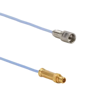 Connection cables for piezoelectric sensors, M3x0.35 neg. int. to Micro MCX pos. / 1650A3 Cables 1650A3 for connection between a sensor and multichannel connector (e.g. 1722A).