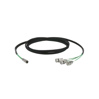 Separation cable for piezoelectric sensors, V3 pos. to 3 x BNC pos., 1 m