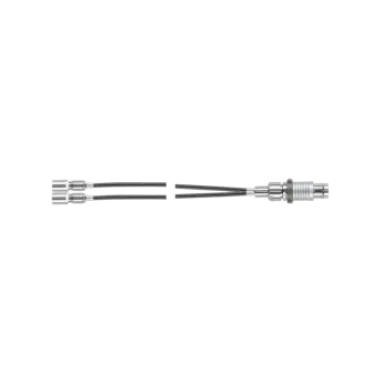 Connection cables for piezoelectric sensors, 2 x V3-B pos. to Fischer 104 pos. / 1698ABB Connection cables used for multi-axis measurements.
