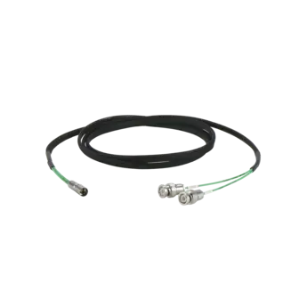 Separation cable for piezoelectric sensors, V3-A pos. to 2 x BNC pos., custom length