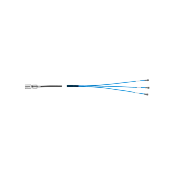 Separation cables for piezoelectric sensors, V3-B pos. to 3 x KIAG 10-32 pos. / 1698AL Separation cables used for triaxial measurements in multi-axis force sensors.