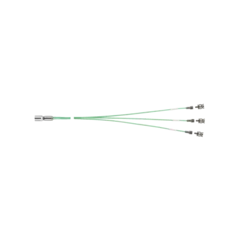 Industrial-grade signal cable Cables 1698AV used for triaxial measurements in multi-axis force sensors. Package contains 3 x Coupling for general purpose KIAG 10-32 neg. to BNC pos.