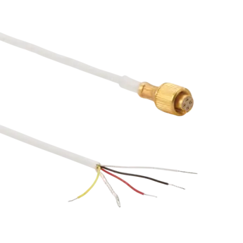 Connection cables for voltage output sensors, M4.5x0.35 neg. to open end / 1784AK00 Cables 1784AK00 for connection between voltage output sensors (e.g. IEPE triaxial accelerometers / MEMS capacitive uniaxial accelerometers) and custom DAQ.
