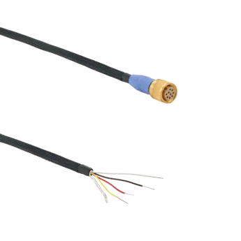 Connection cables for voltage output sensors, 5/16-32 neg. to open end, silicone / 1792AxxKB00 Cables 1792AxxKB00 for voltage output sensors (e.g. MEMS capacitive triaxial accelerometers).