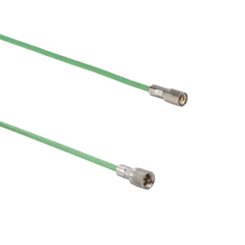 Connection cables for piezoelectric sensors, M4x0.35 pos. to KIAG 10-32 pos. / 1921 Coaxial cables 1921 for force, torque and strain sensors (e.g. for sensors with KIAG 10-32 int. connector).