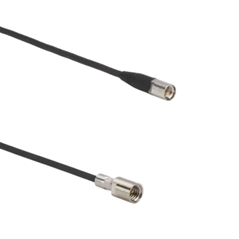 Connection cables for piezoelectric sensors, M4x0.35 pos. int to KIAG 10-32 pos. int / 1983AB Coaxial cables 1983AB for force, torque and strain sensors (e.g. for 1-component force sensors).