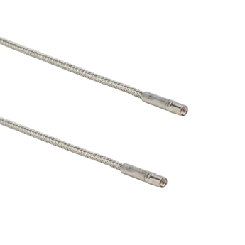 Connection cables for piezoelectric sensors, M3x0,35 pos. to M3x0,35 pos. / 1989Bxx1 Coaxial cables 1989Bxx1 for connection between sensor and charge amplifier (e.g. cylinder pressure sensors).