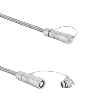 Extensions for cavity pressure sensors, Fischer 103 pos. to Fischer 103 neg. / 1995A Cables 1995A for extension in multi-cavity mold pressure measurement. Used with multi-channel connectors (e.g. Type 1708B - 4 channel).