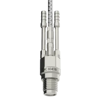 Water-cooled cylinder pressure sensors, M8x0.75 / 6041B The cylinder pressure sensor with M8x0.75 thread is the smallest of its kind. It convinces with very high sensitivity, excellent thermodynamic properties and long service life.