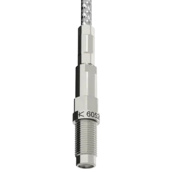 Cylinder pressure sensors, M5x0.5 / 6052C High-temperature pressure sensors with very small dimensions are ideal for use in internal combustion engines with complex structural geometry of the cylinder head. The sensor is installed with front sealing in a M5x0.5 bore.
