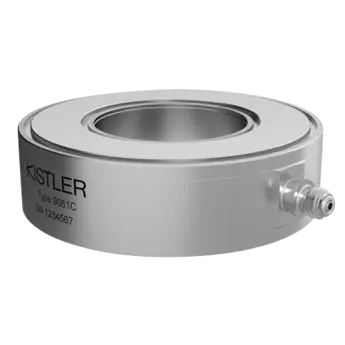 Kistler（奇石乐）压电式力传感器, 环形 力变送器 (Fz 200 千牛 / 44.9 千磅力) / 9061C