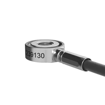 Piezoelectric force sensor SlimLine, ring force transducer (Fz 3 kN / 674 lbf), cable length 2 m