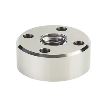 Mounting adapters with central female thread for piezoelectrical loads cells of Type 93X3A / 9584A Standardized mounting adapters provide an optimum force introduction on the piezoelectrical load cell. These components are manufactured as precision parts and have a surface hardness between 400 and 490 HV (Vickers).