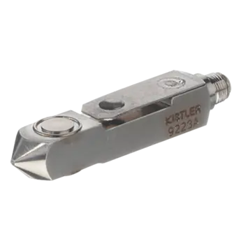 Cavity pressure sensors, indirect measuring (ø6 mm, 2.5 kN, 150°C) / 9223A These quartz measuring tongues are suitable for measuring mold cavity pressure. The sensors can be mounted behind a measuring or ejector pin during the injection molding of plastics.