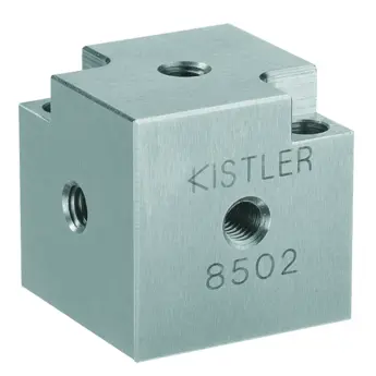 Triaxial mounting cubes for acceleration sensors / 85xx Triaxial mounting cubes can be used to take multiple single-axis accelerometers and use them to measure as if they were triaxial.