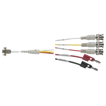 Accelerometer cables for Type 8396A accelerometers, 9-pin D-Sub neg. – 3x BNC pos. and 2 x banana jacks / 1794A Type 1794A are a unique fluoropolymer cables (ø2.5 mm) for the Type 8396A accelerometers.