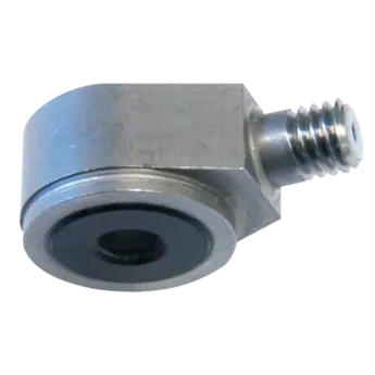 Ceramic shear accelerometers, center hole mount, 100 … 500 g / 8714B Family Type 8714B are low profile, high temperature center hole mounted accelerometers.