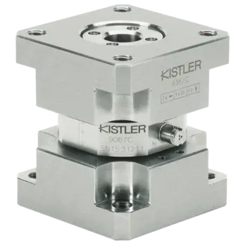 Triaxial load cell, piezoelectric force transducer Fx, Fy, Fz (Fz ±60 kN / ±13.49 klbf)