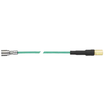 Connection cables for piezoelectric sensors, KIAG 10-32 pos. int. to Mini Coax neg. / 1943A For force, torque and strain sensors (sensors with KIAG 10-32 int. connector).