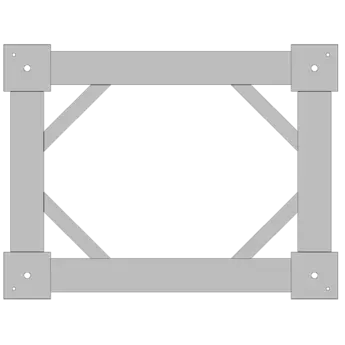 Mounting frames for force plates of Type 9281 / 9423 Mounting frame for flush installation of force plate Type 9281.