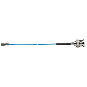 Flexible accelerometer cables for piezoelectric sensors, 10 - 32 pos - BNC pos. or 10 - 32 pos. / 1768A Family Type 1768A are blue, flexible, PVC based cables (ø2.0 mm) for sensors with 10 - 32 negative connectors.