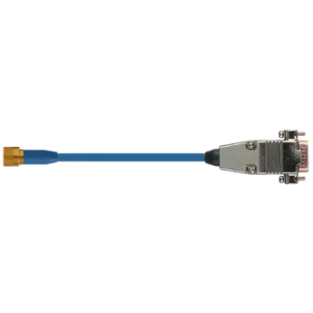 Flexible cables for K-BEAM accelerometers, 9-pin circular neg., open end or 9-pin D-sub pos. / 1792A Family Type 1792A are blue, flexible, silicone based cables (ø4.6 mm) for sensors with 9-pin circular positive connectors.