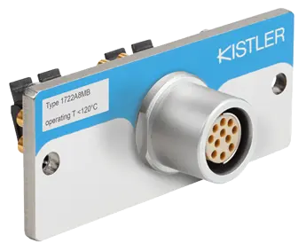 Multi-channel connectors for cavity pressure measurement, 4 or 8 channels, 120°C / 1722A The connectors allow the easy and comfortable connection of up to 8 sensors with single-wire or coaxial cables.