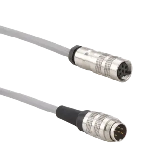 KSM071860SP Extension for strain gauge torque sensors, standard cable, M16x0.75 6-pole neg. to M16x0.75 6-pole pos.