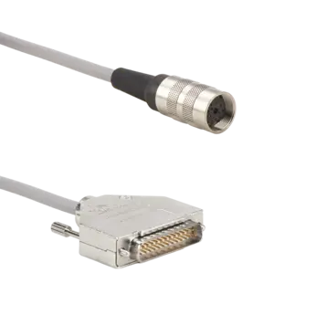 Connection cables for strain gauge torque sensors and CoMo Torque-4502A, M16x0.75 12-pole neg. to D-Sub 25-pole pos. / KSM-12C 12-pole cables KSM-12C for strain gauge torque sensors.